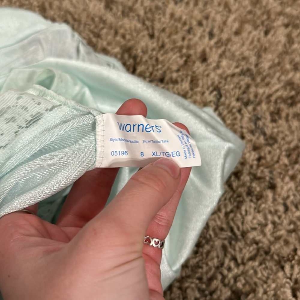 NWT Vintage Blue Satin Panty - Picture 2 of 4